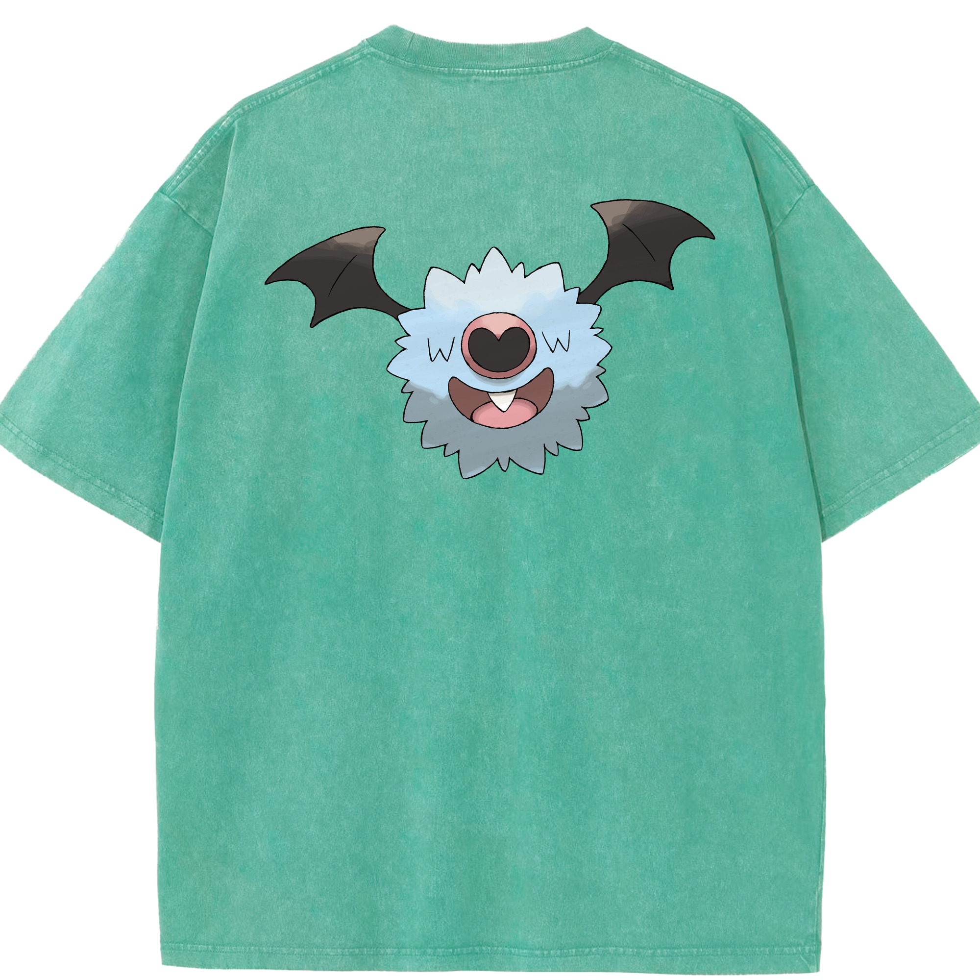 （画像用） ポケットモンスター Pokémon 綿100% ヴィンテージ風 半袖Tシャツ（背面プリント）